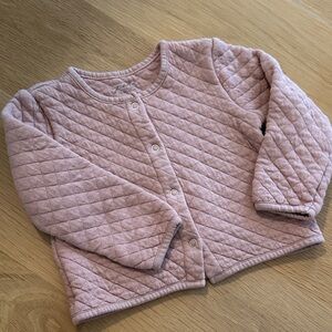 Pehr Quilted Pink Kids Cardigan sweater